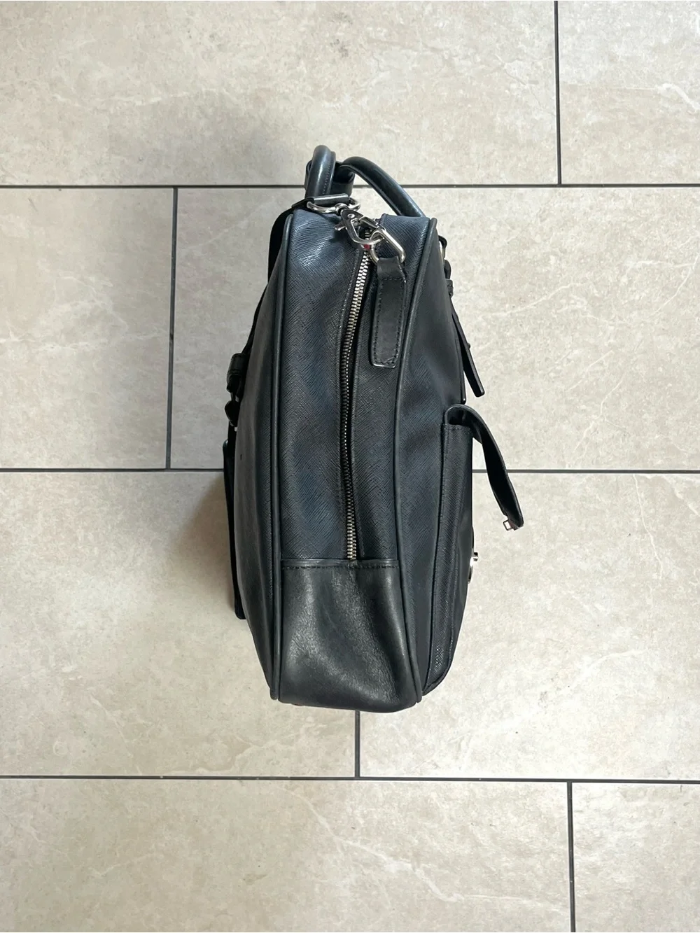 Tumi Black Leather Briefcase Bag (Read First)